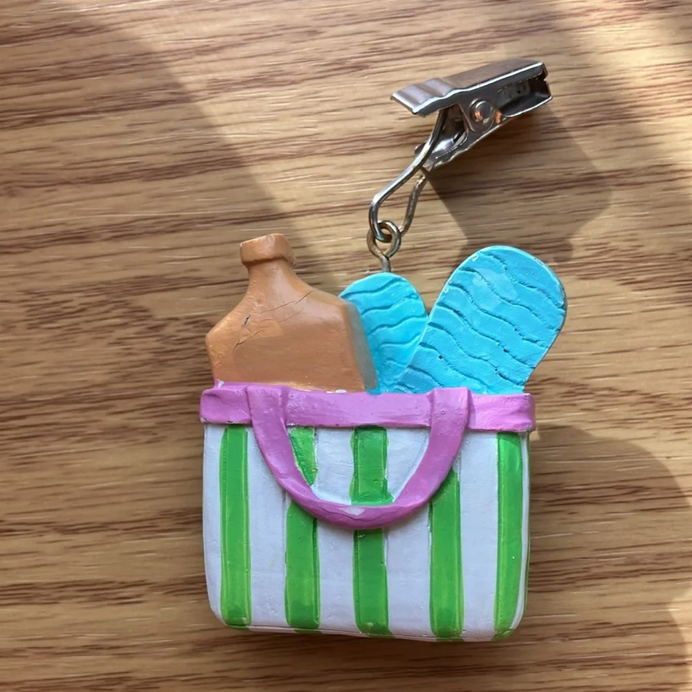 BEACH BAG TABLECLOTH WEIGHTS (4) BY BOSTON TRADING CORP 2007 - UNUSED-NWT-